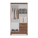 Ver imagem 3 de Guarda Roupas Solteiro Tuboarte Star 4 Portas e 2 Gavetas 100% em Mdf