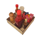 Ver imagem 1 de Porta Guardanapo e Sachê em MDF - Kit 5 Unidades