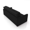 Ver mais imagens de Sofá-cama Decorativo Retrátil Thanos 2 Lugares 220cm Veludo Preto G45 - Gran Belo
