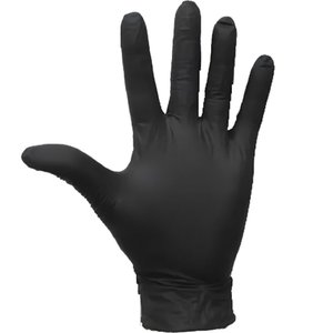 Luva Nitrilica sem Pó para Proteção contra Agentes Químicos G/9 Caixa com 100 Unidades Preto (não Es