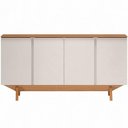 Ver imagem 6 de Aparador Buffet Albion 4 Portas Tampo em MDF Cinamomo e Off White 160cm Lyam Decor