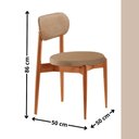 Ver imagem 2 de Conjunto com 2 Cadeiras de Jantar Ballare Soft Moderna Mobília