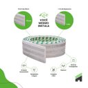 Ver imagem 4 de Painel Ripado Eva Laminado Autocolante 10cm Urban White | Valor do Metro