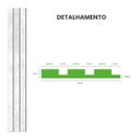 Ver imagem 5 de Painel Ripado Eva Laminado Autocolante 10cm Urban White | Valor do Metro