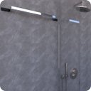 Ver imagem 3 de Suporte Porta Toalhas De Banho Cromado e Preto Empire