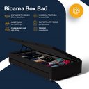 Ver mais imagens de Bicama Box Baú com Colchão Ortopédico de Espuma D33 a Vácuo Sonno Full - Lucas Home - Solteiro