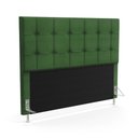 Ver imagem 1 de Cabeceira Soraya 140 para Cama de Casal Z-018 Sued Verde Aradecor