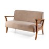 Conjunto de Poltronas Estofadas em Madeira Maciça Cléo Marrom Claro – Straub Web - 2