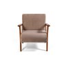 Conjunto de Poltronas Estofadas em Madeira Maciça Cléo Marrom Claro – Straub Web - 5