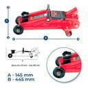 Ver imagem 3 de Macaco Hidraulico Tipo Jacare 2t Altura 125-300mm Caixa Plastica Sparta 5100855