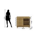 Ver imagem 2 de Cômoda Sapateira Sirius Nature Vila Rica
