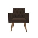 Ver imagem 4 de Kit 2 Poltronas Capitone Confortável para Sala Recepção Cappuccino