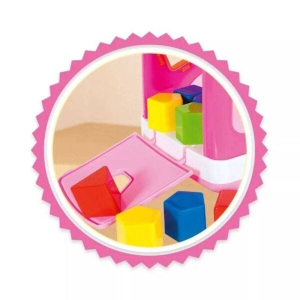 Baby Caminhãozinho Didatico Rosa Super Toys - 3