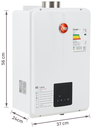 Ver imagem 4 de Aquecedor de Água a Gás Digital Rheem 45 Litros Glp Bivolt Branco