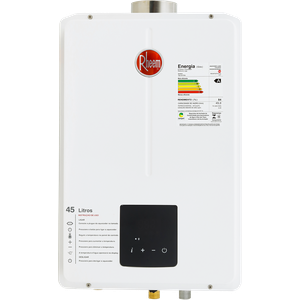 Aquecedor de Água a Gás Digital Rheem 45 Litros Glp Bivolt Branco