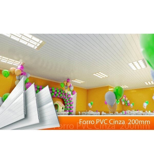 Forro de PVC Polifort 8mm x 20cm x 3m (m²) - 2