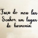 Ver imagem 1 de Adorno De Parede Faça Do Meu Lar Senhor... - 130 Cm - Lettering, quadro - Toque 3D:Preto