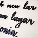 Ver imagem 2 de Adorno De Parede Faça Do Meu Lar Senhor... - 130 Cm - Lettering, quadro - Toque 3D:Preto