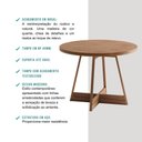 Ver imagem 5 de Conjunto Sala de Jantar Déli 4 Cadeiras Carraro Areia/Rose/Nogal