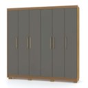 Ver imagem 1 de Guarda Roupa 6 Portas Pernambuco 10086 Nature Alasca Vila Rica