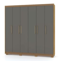 Guarda Roupa 6 Portas Pernambuco 10086 Nature Alasca Vila Rica - 1