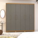 Ver imagem 2 de Guarda Roupa 6 Portas Pernambuco 10086 Nature Alasca Vila Rica