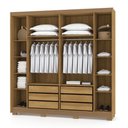 Ver imagem 3 de Guarda Roupa 6 Portas Pernambuco 10086 Nature Alasca Vila Rica