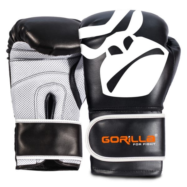 Luva De Boxe Muay-Thai 12 Oz + Bolsa Mochila - Gorilla Cor: Preto - 2