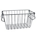 Ver imagem 1 de Cesto Organizador Aramado em Aço Inox com Alça Preto Wincy