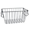 Cesto Organizador Aramado em Aço Inox com Alça Preto Wincy - 1