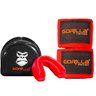 Bandagem Elástica + Protetor Bucal - Muay-Thai Boxe - Gorilla Cor: Vermelho - 1