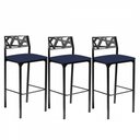 Ver imagem 1 de Kit 3 Banquetas Luiza Azul Marinho Gat Magazine