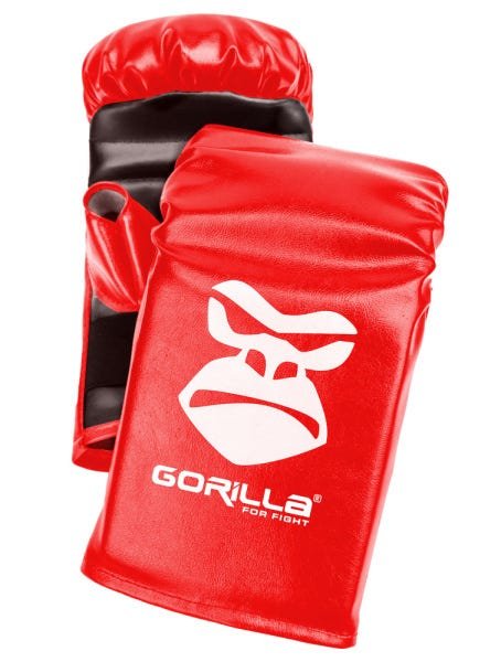 Saco De Pancada 180 Cm + Luva + Suporte Parede - Gorilla Cor: Vermelho - 4