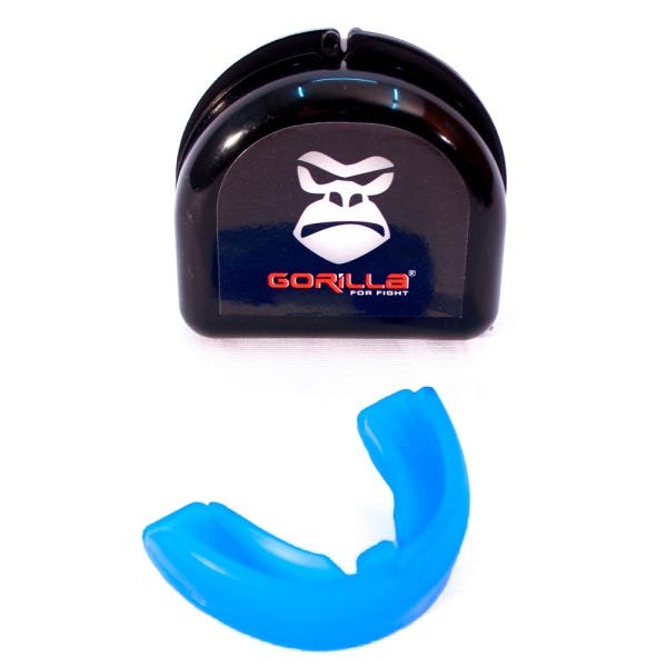 Protetor Bucal Profissional Com Capinha -Muay-Thai - Gorilla Cor: Azul