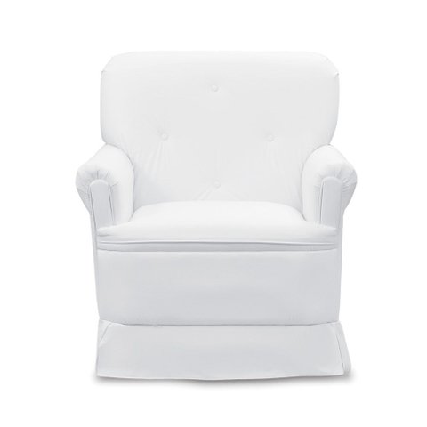 Poltrona de Amamentação Base Balanço Lígia Sintético Branco E03 - D’Rossi