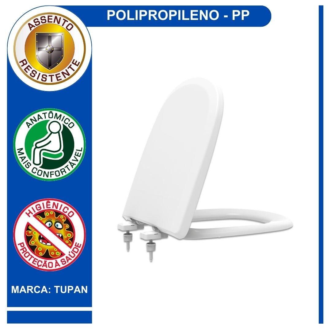 Assento Sanitário Icasa Etna Tupan:branco - 5