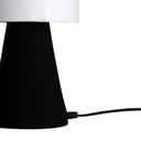 Ver imagem 3 de abajur elegance poptem tecido preto e branco luminária mesa cúpula cabeceira quarto sala interior il