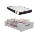 Ver imagem 1 de Cama Casal Montessoriana Encanto 100% Mdf com Colchão Toraflex Casal 188x138 -branca
