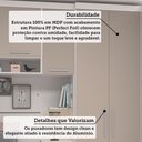 Ver imagem 5 de Quarto de Canto Solteiro com Guarda Roupas Cabeceira e Mesa de Cabeceira Alpes Luciane Móveis