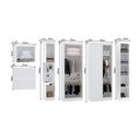 Ver imagem 4 de Quarto de Canto Solteiro com Guarda Roupas Cabeceira e Mesa de Cabeceira Alpes Luciane Móveis