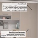 Ver imagem 5 de Quarto de Canto Solteiro com Guarda Roupas Cabeceira e Mesa de Cabeceira Alpes Luciane Móveis