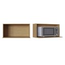 Ver imagem 4 de Casamia Armário Nicho Aéreo Forno Elétrico Microondas MDF