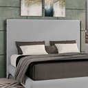 Ver imagem 2 de Cabeceira Design para Cama Queen Bezos Pés em Madeira Veludo Cinza G91 - Gran Belo