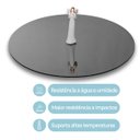 Ver imagem 2 de Tampo De Vidro Temperado Grafite Refletido 80 X 8mm