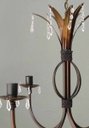 Ver imagem 3 de Luminária Preta com Cristais Artesanal para Decoração de Sala de Jantar - Verniz