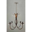 Ver imagem 4 de Luminária Preta com Cristais Artesanal para Decoração de Sala de Jantar - Verniz