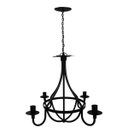 Ver imagem 5 de Pendende Lustre Medieval para Sala De Jantar Rustica Artesanal - Preto