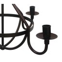 Ver imagem 4 de Pendende Lustre Medieval para Sala De Jantar Rustica Artesanal - Verniz
