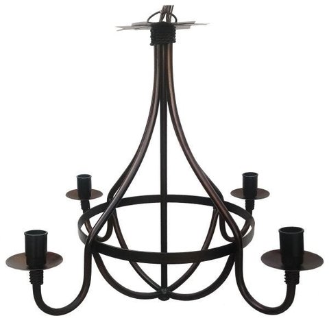 Pendende Lustre Medieval para Sala De Jantar Rustica Artesanal - Verniz