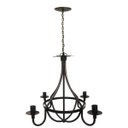 Ver imagem 5 de Pendende Lustre Medieval para Sala De Jantar Rustica Artesanal - Verniz